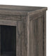 Tony Electric Fireplace TV Stand | Heater | Glass Doors | 70" Walnut Gray