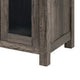 Tony Electric Fireplace TV Stand | Heater | Glass Doors | 70" Walnut Gray