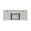 Tony Electric Fireplace TV Stand Cabinet with Heater | 70" Walnut White