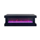 Vista LED Fireplace TV Stand Cabinet with Bluetooth Speaker | 71" Black