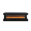 Vista LED Fireplace TV Stand Cabinet with Bluetooth Speaker | 71" Black