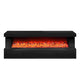 Dori LED Fireplace TV Stand Cabinet with Bluetooth Speaker | 71" Black