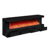 Dori LED Fireplace TV Stand Cabinet with Bluetooth Speaker | 71" Black