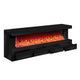 Dori LED Fireplace TV Stand Cabinet with Bluetooth Speaker | 71" Black