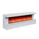 Dori LED Fireplace TV Stand Cabinet with Bluetooth Speaker | 71" White