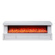 Dori LED Fireplace TV Stand Cabinet with Bluetooth Speaker | 71" White