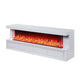 Dori LED Fireplace TV Stand Cabinet with Bluetooth Speaker | 71" White