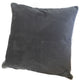 Rola Square Throw Pillow | Let It Snow Embroidery | Gray Cotton 20"