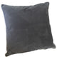 Rola Square Throw Pillow | Let It Snow Embroidery | Gray Cotton 20"