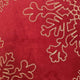 Rola Square Throw Pillow | Gold Snowflake Embroidery | Red Velvet 20"