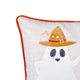 Vobo Lumbar Pillow | Ghost | Pumpkin | & Boo Embroidery | Ivory Velvet 14x20