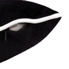Vobo Lumbar Pillow | Ghost | Pumpkin | & Boo Embroidery | Black Velvet 14x20