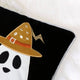 Vobo Lumbar Pillow | Ghost | Pumpkin | & Boo Embroidery | Black Velvet 14x20