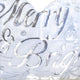 Lumbar Pillow | Merry & Bright Script | Embroidered White Velvet | 14x20