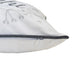 Lumbar Pillow | Merry & Bright Script | Embroidered White Velvet | 14x20