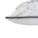 Lumbar Pillow | Merry & Bright Script | Embroidered White Velvet | 14x20