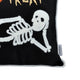 Teya Lumbar Pillow | Skeleton Embroidery | Trick or Treat Black Velvet 14x20