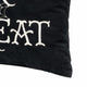 Teya Lumbar Pillow | TRICK OR TREAT Embroidery Pumpkin | Black Velvet 14x20