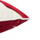 Lopa Square Throw Pillow | Holiday Reindeer Embroidery | Red Velvet 20"