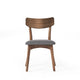 Bety Dining Side Chair Set of 2 | Midcentury Design | Gray Cushion Seat