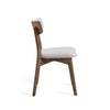 Bety Dining Side Chair Set of 2 | Midcentury Design | Light Beige Fabric
