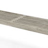 Cior Outdoor Dining Bench | 62" Slatted Gray Acacia Wood | Sled Base