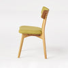 Bety Dining Side Chair Set of 2 | Midcentury Design | Lime Green Fabric