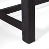 Outdoor Bench | 63" Sandblasted Gray Wood Seat | Black Metal Legs