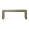 Accent Dining Bench | 48" Taupe Gray Finish | Panel Legs Acacia Wood