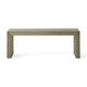 Accent Dining Bench | 48" Taupe Gray Finish | Panel Legs Acacia Wood