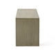 Accent Dining Bench | 48" Taupe Gray Finish | Panel Legs Acacia Wood