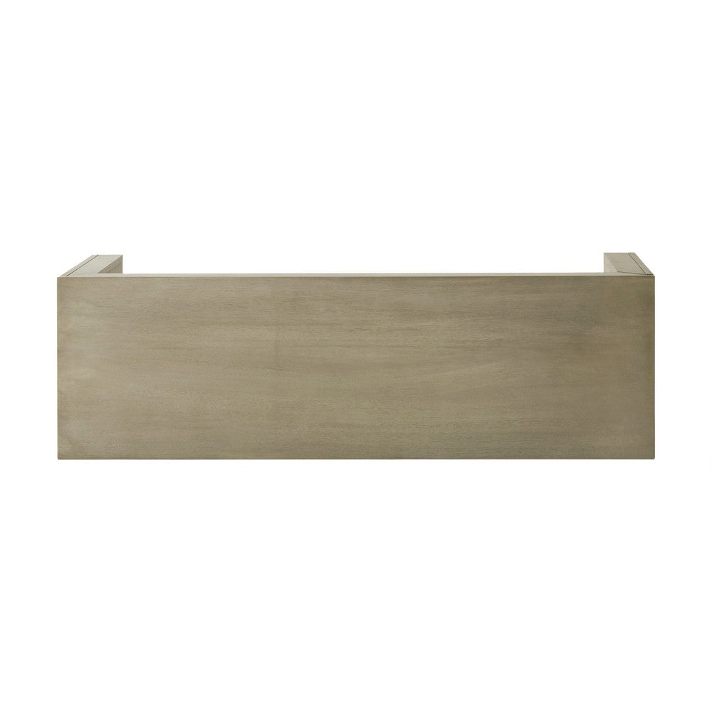 Accent Dining Bench | 48" Taupe Gray Finish | Panel Legs Acacia Wood