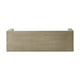 Accent Dining Bench | 48" Taupe Gray Finish | Panel Legs Acacia Wood