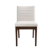 Dining Side Chair Set of 2 | | Channel Stitching | Light Beige Fabric