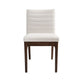 Dining Side Chair Set of 2 | | Channel Stitching | Light Beige Fabric