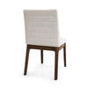 Dining Side Chair Set of 2 | | Channel Stitching | Light Beige Fabric