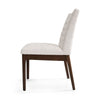 Dining Side Chair Set of 2 | | Channel Stitching | Light Beige Fabric