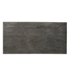 Outdoor Dining Table | 71" Gray Rectangular Top | Black Steel Legs