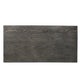 Outdoor Dining Table | 71" Gray Rectangular Top | Black Steel Legs
