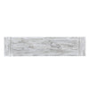 Outdoor Dining Bench | 63" Sandblasted Gray Slatted Seat | Black Legs