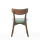 Bety Dining Side Chair Set of 2 | Midcentury Design | Mint Green Fabric