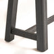 Outdoor Dining Accent Bench | 63" Teak Brown Seat | Black Bold Legs