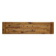 Outdoor Dining Accent Bench | 63" Teak Brown Seat | Black Bold Legs