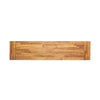 Outdoor Dining Bench | 63" Acacia Wood Seat with Black Metal Legs