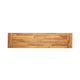 Outdoor Dining Bench | 63" Acacia Wood Seat with Black Metal Legs