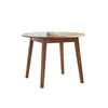 Bergi Dining Table w 2 Drop Leaves | 26-42" Round | Rustic Brown Wood