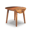 Bergi Dining Table w 2 Drop Leaves | 26-42" Round | Rustic Brown Wood