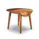 Bergi Dining Table w 2 Drop Leaves | 26-42" Round | Rustic Brown Wood