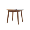 Bergi Dining Table w 2 Drop Leaves | 26-42" Round | Rustic Brown Wood