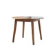 Bergi Dining Table w 2 Drop Leaves | 26-42" Round | Rustic Brown Wood